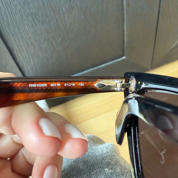 Rag & Bone Black and Brown Angular Sunglasses - Picture 4 of 6